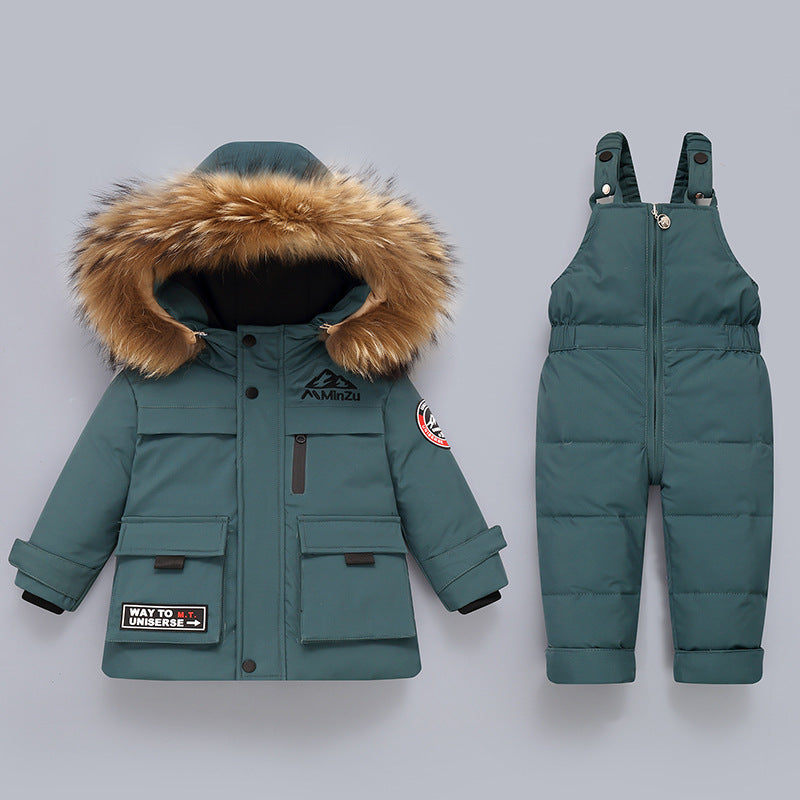 Children's Down Jacket Suit New Winter Baby Baby Down Jacket Two-piece Set - 𝓢𝓱𝓸𝓹𝓵𝓮𝓬𝔂