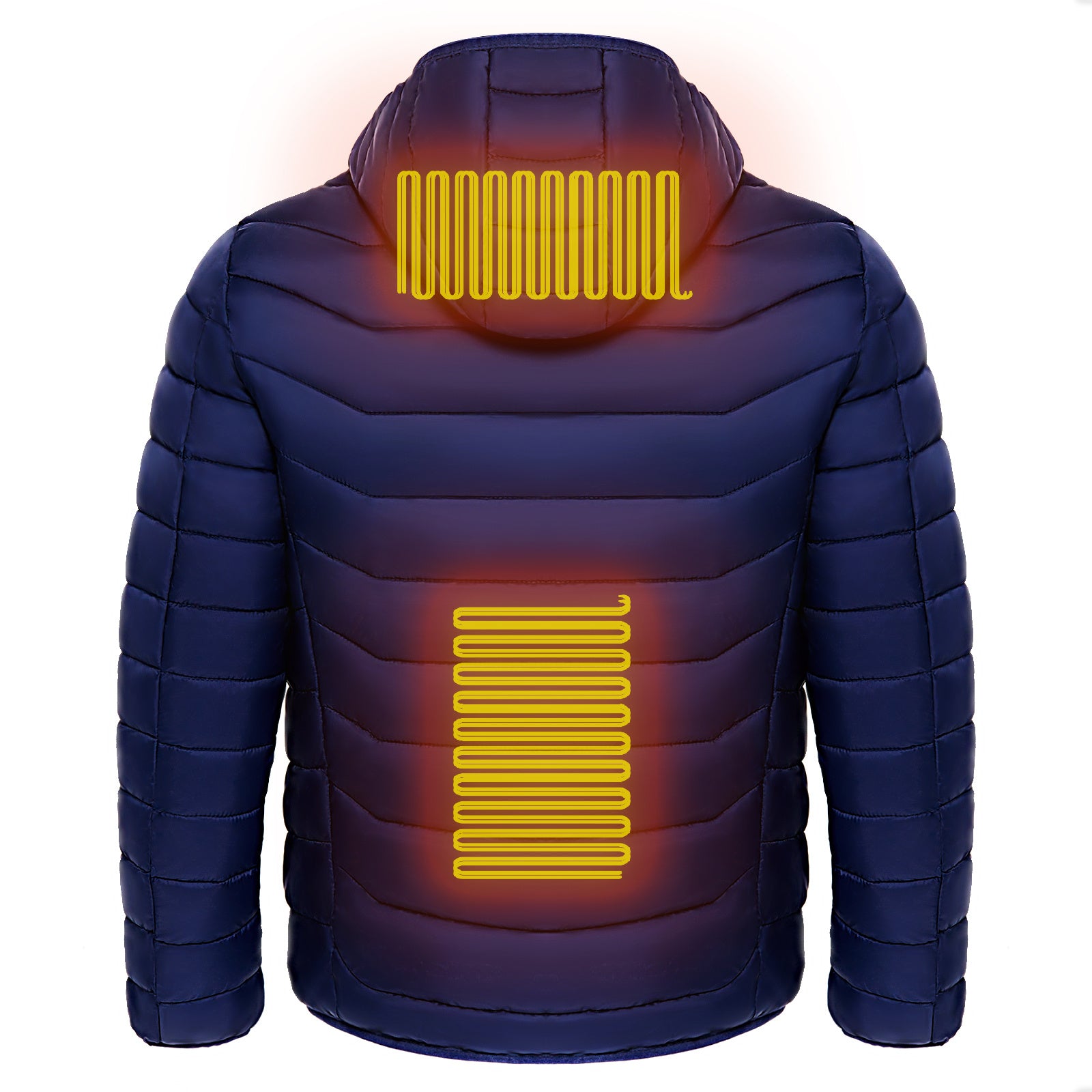 Men Heated Puffer Jacket Electric Heating Coat Insulated Hood Windbreaker 9Heat Zones - 𝓢𝓱𝓸𝓹𝓵𝓮𝓬𝔂