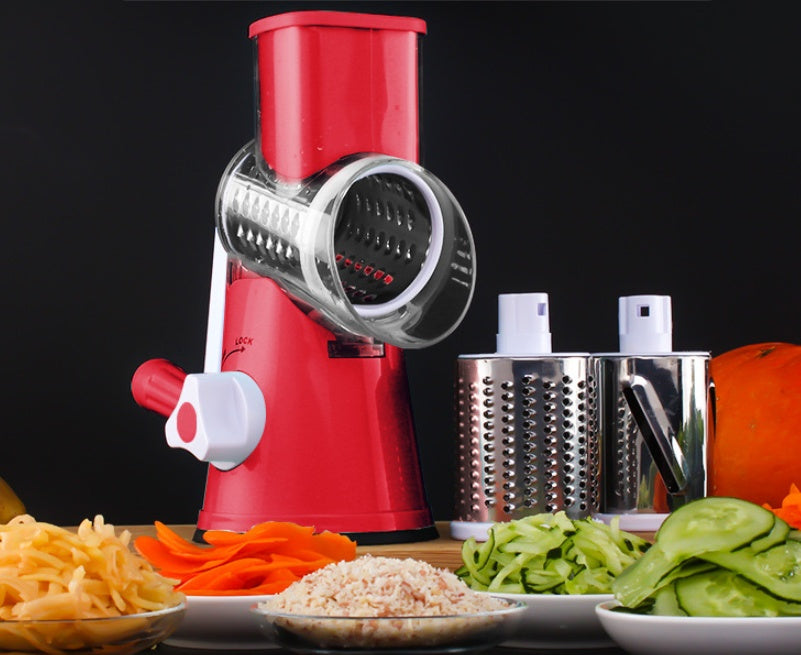 Manual Kitchen Accessories Multifunctional Round Mandoline Potato Slicer Vegetable Cutter Slicer Cheese Kitchen Gadgets - 𝓢𝓱𝓸𝓹𝓵𝓮𝓬𝔂
