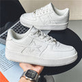 Thick Soled White Casual Sneakers For Men - 𝓢𝓱𝓸𝓹𝓵𝓮𝓬𝔂