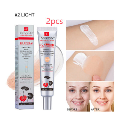 Moisturizing Correcting CC Cream Waterproof Anti-sweat Makeup Before Concealer Lasting Women Makeup Protect Skin Erborian Make - 𝓢𝓱𝓸𝓹𝓵𝓮𝓬𝔂