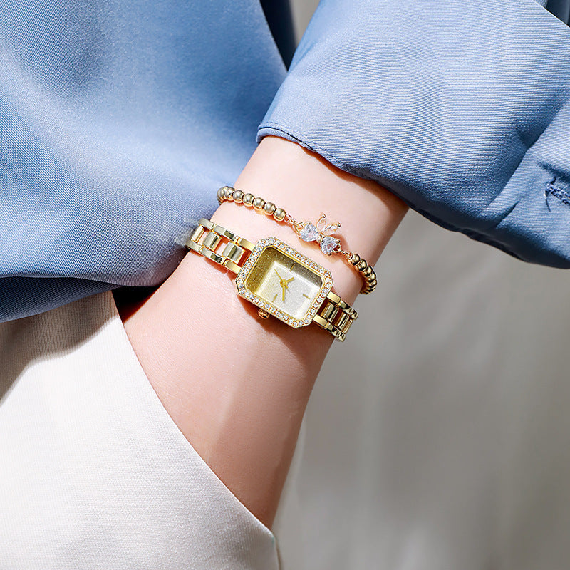 Women's Watch Rhinestone Compact Temperamental - 𝓢𝓱𝓸𝓹𝓵𝓮𝓬𝔂