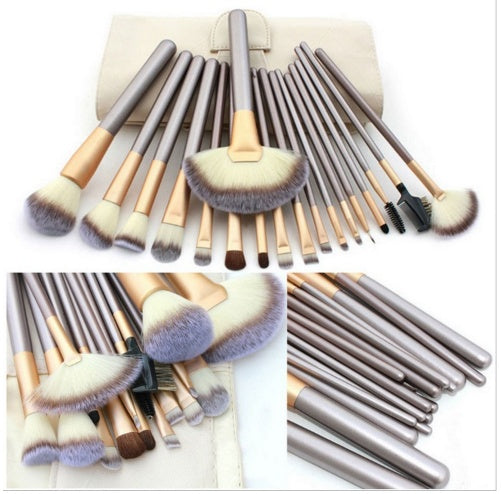 Persian Make-up Brush Suit Rice White Make Up Brush, Champagne Color Brush Handle Make-up Brush Without - 𝓢𝓱𝓸𝓹𝓵𝓮𝓬𝔂