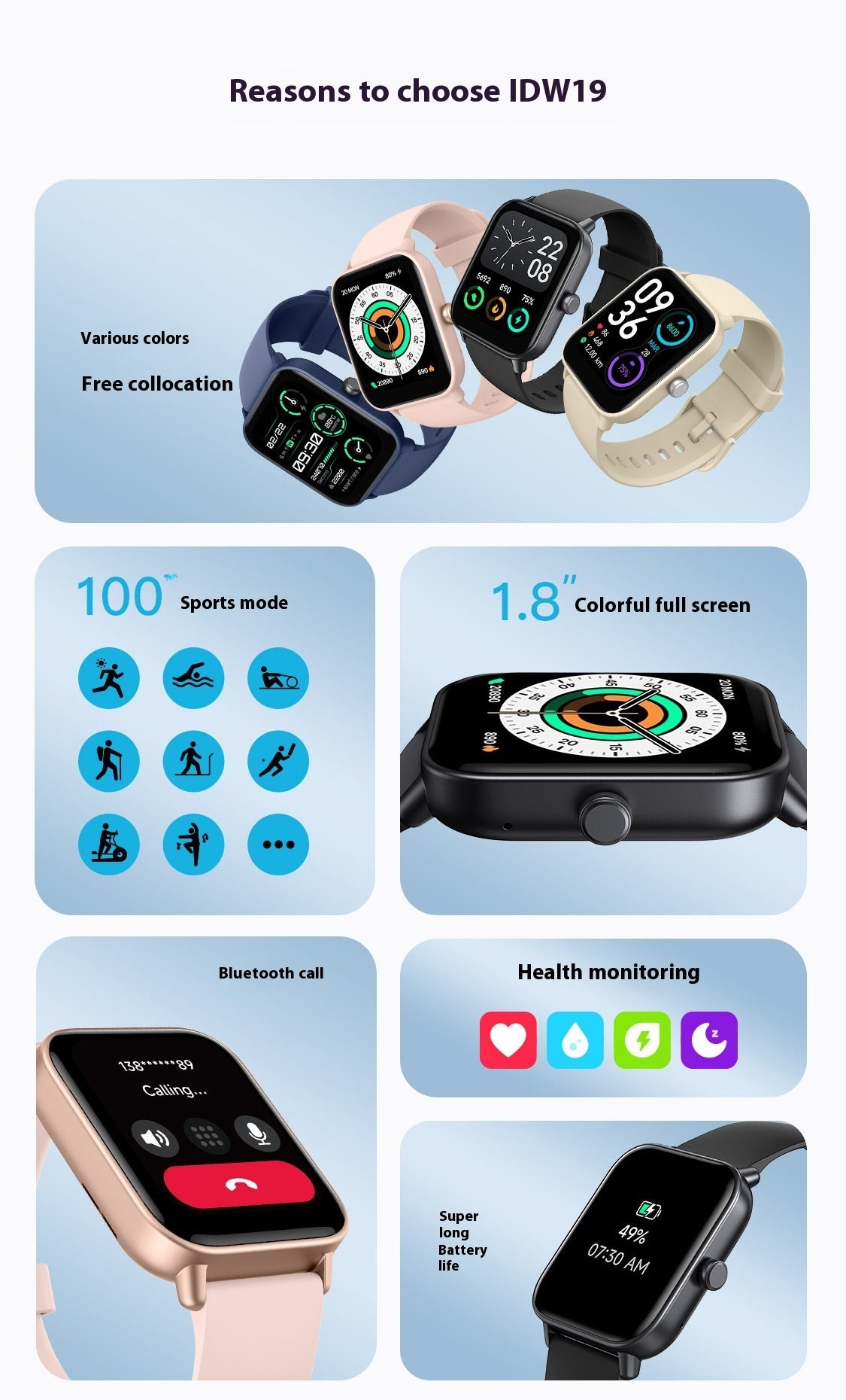 Multi Functional Sports Mode Smartwatch - 𝓢𝓱𝓸𝓹𝓵𝓮𝓬𝔂