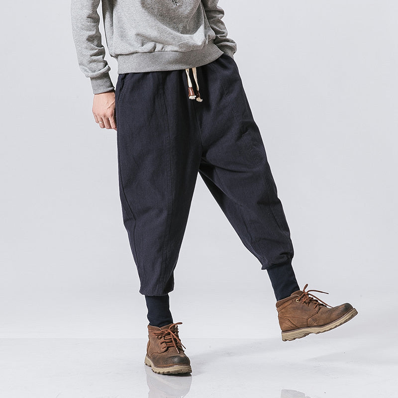 Cotton And Linen Feet Jarem Pants Tide Hip Hop Pants For Man - 𝓢𝓱𝓸𝓹𝓵𝓮𝓬𝔂