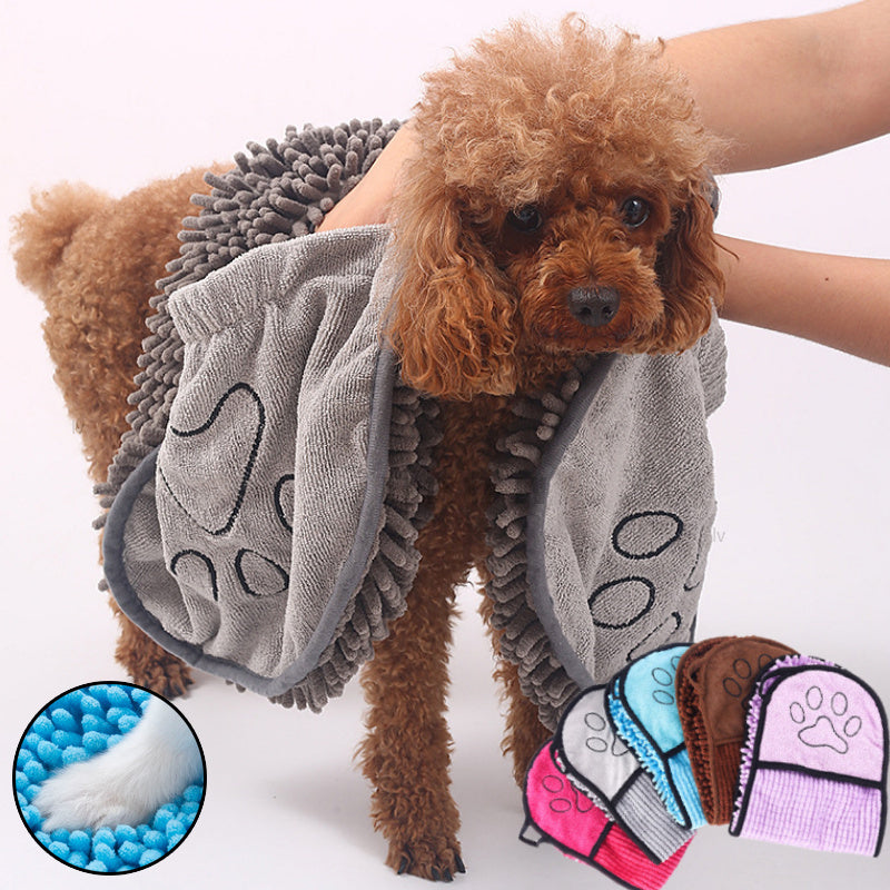 Dogs Cats Towels Super Absorbent Dog Bathrobe Microfiber Bath Towels Quick-Drying Cat Bath Towel For Pets Towel Dog Towels Pet Products - 𝓢𝓱𝓸𝓹𝓵𝓮𝓬𝔂