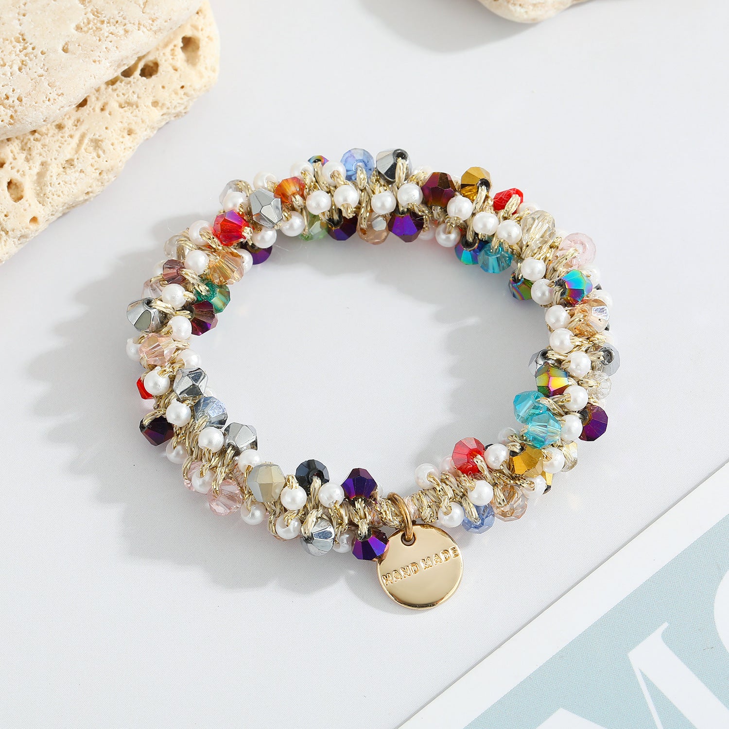 Multicolor Crystal Pearl Hair Ring Simple Girl Tieshair Bands Ins - 𝓢𝓱𝓸𝓹𝓵𝓮𝓬𝔂