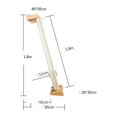 Solid Wood Large Cat Climbing Frame Cat Litter Cat Tree One Cat Shelf - 𝓢𝓱𝓸𝓹𝓵𝓮𝓬𝔂