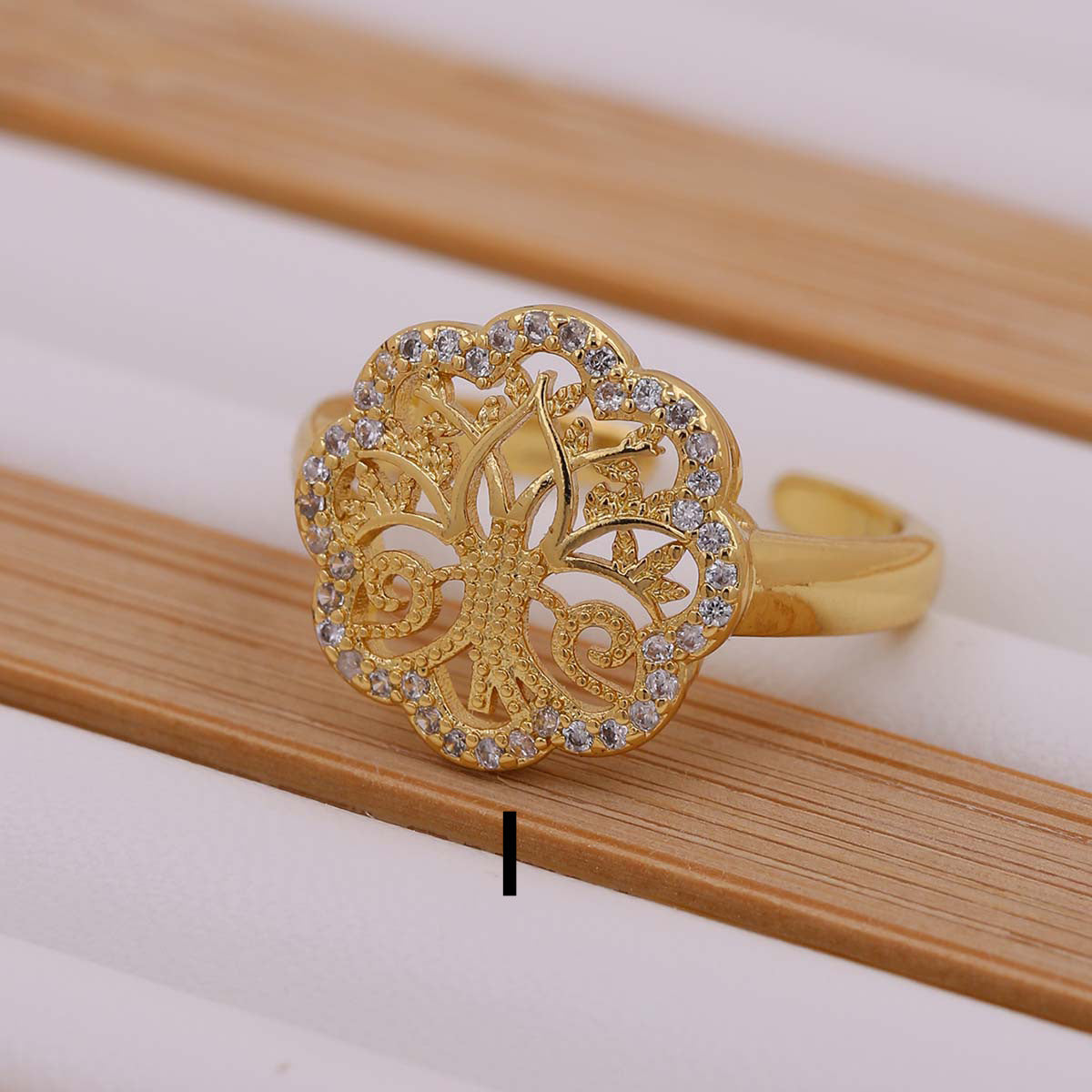 Tree Of Life Women's Ring Gold-plated Inlaid Zircon - 𝓢𝓱𝓸𝓹𝓵𝓮𝓬𝔂