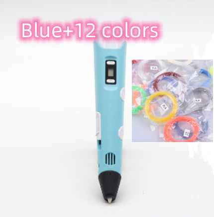 3D print pen 3D pen two generation graffiti 3D stereoscopic paintbrush children puzzle painting toys - 𝓢𝓱𝓸𝓹𝓵𝓮𝓬𝔂