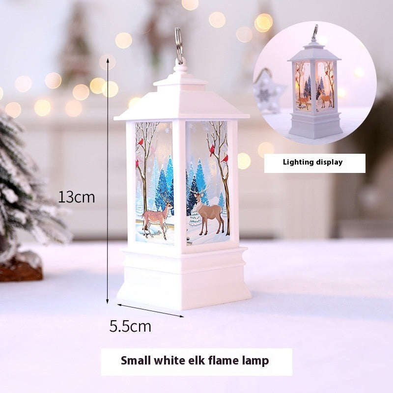 Christmas Portable Oil Lamp Santa Claus LED Night Lights Battery Powered Indoor Outdoor Hanging Lanterns Festive Party Decoration - 𝓢𝓱𝓸𝓹𝓵𝓮𝓬𝔂