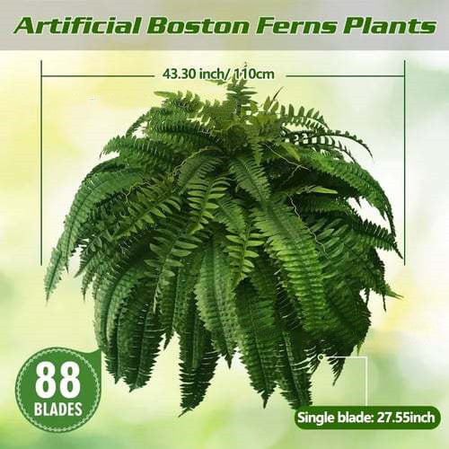 Artificial Fern Flower Arrangement Green Plant Plastic Crafts - 𝓢𝓱𝓸𝓹𝓵𝓮𝓬𝔂