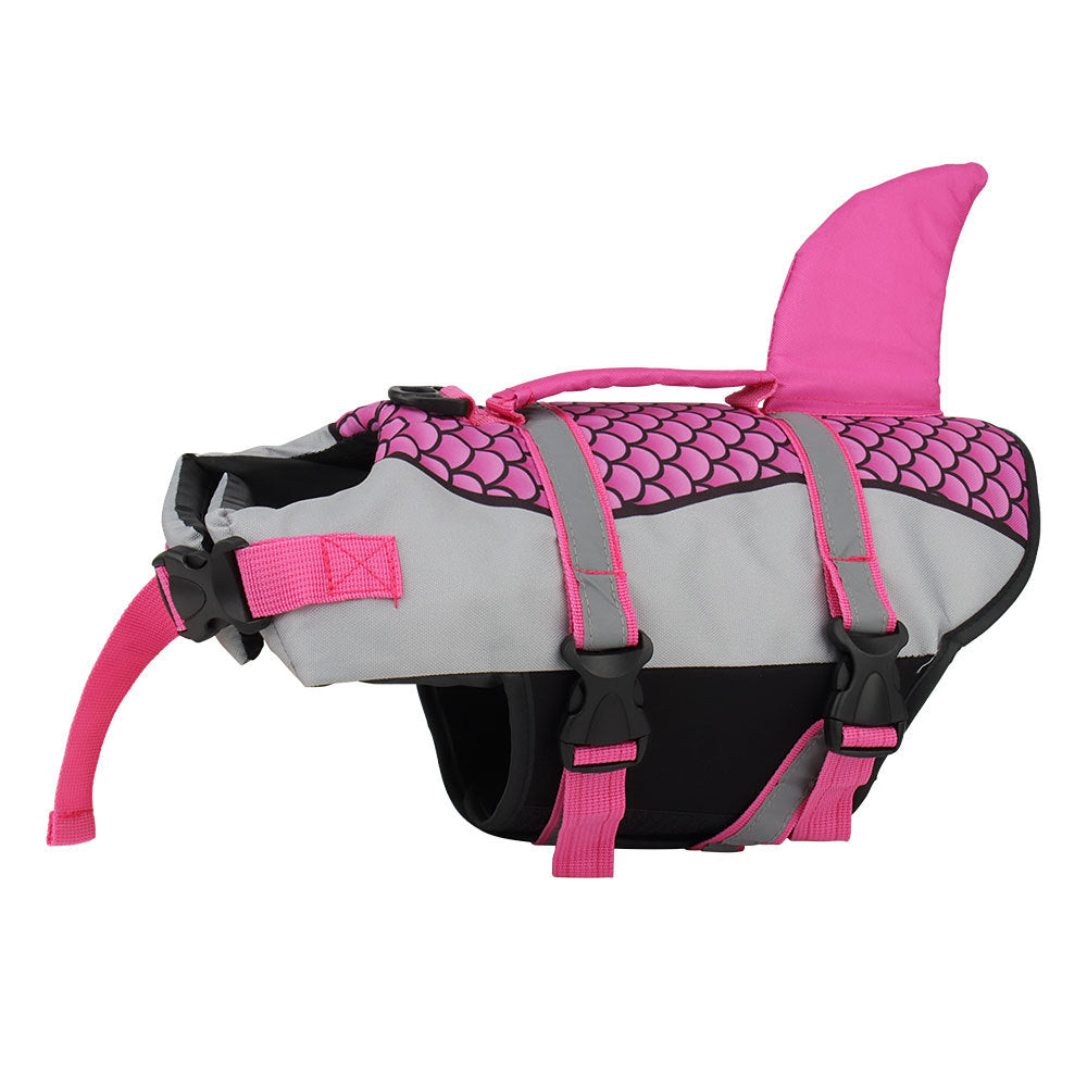 Swim Pet Dog Life Jacket Vest Clothes Life Vest Collar Harness Pets Swimming Summer Swimwear Scales Shark Pet Products - 𝓢𝓱𝓸𝓹𝓵𝓮𝓬𝔂