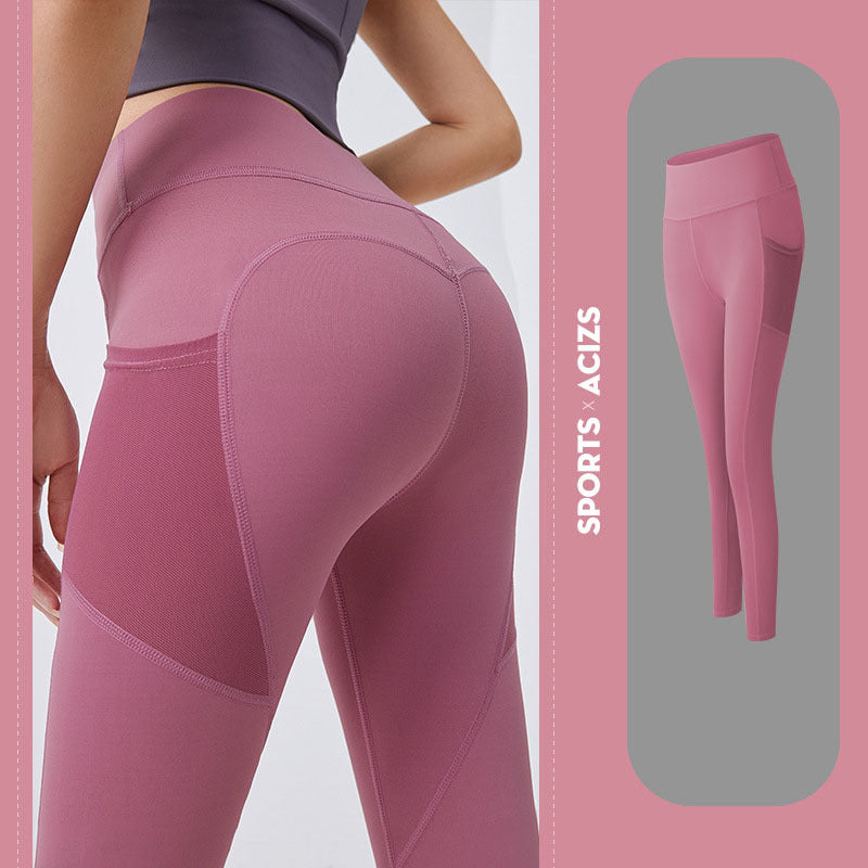 Yoga Pants Women With Pocket Leggings Sport Girl Gym Leggings Women Tummy Control Jogging Tights Female Fitness Pants - 𝓢𝓱𝓸𝓹𝓵𝓮𝓬𝔂