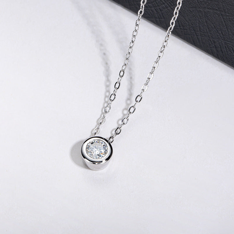 Karat Moissanite Necklace S925 Sterling Silver Pendant - 𝓢𝓱𝓸𝓹𝓵𝓮𝓬𝔂