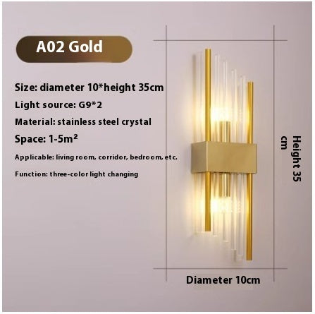 Lamp In The Living Room Crystal TV Background Wall Lamp - 𝓢𝓱𝓸𝓹𝓵𝓮𝓬𝔂