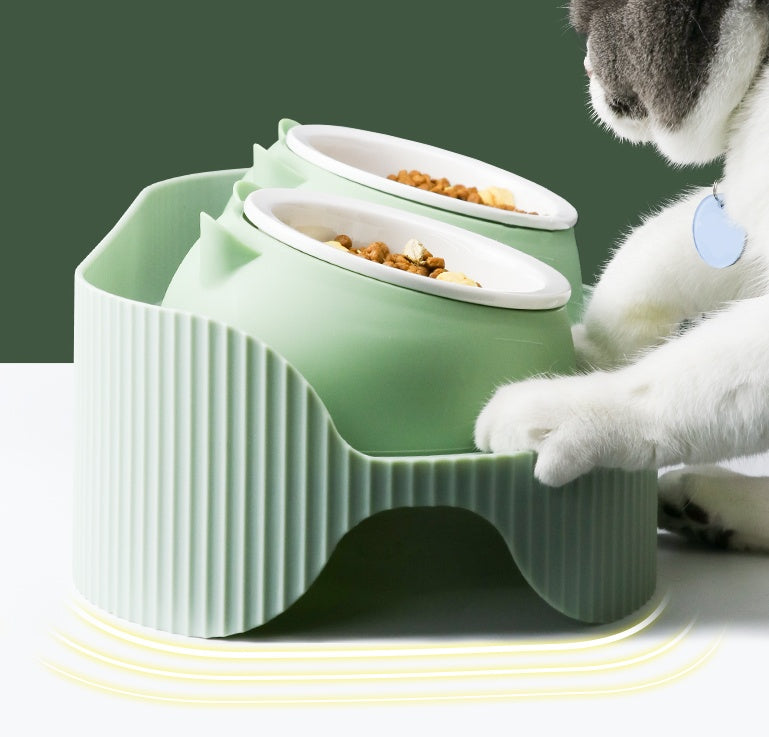 Pet Cat Bowl Ceramic Food Bowl Protect Cervical Spine Food Bowl Food Bowl - 𝓢𝓱𝓸𝓹𝓵𝓮𝓬𝔂
