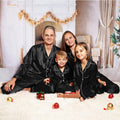 Children's Long-sleeved Parent-child Ice Silk Pajamas Suit - 𝓢𝓱𝓸𝓹𝓵𝓮𝓬𝔂