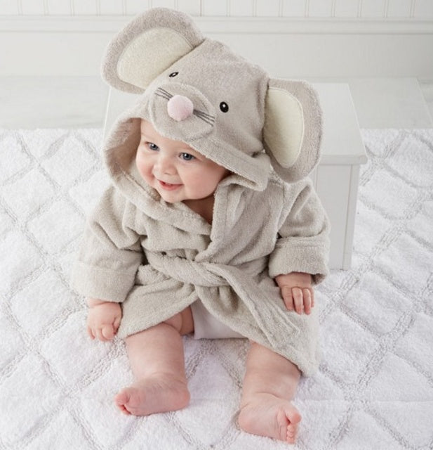 Cartoon Cute Animal Modeling Baby Bath Towels Baby Bathrobes Cotton Children's Bathrobes Baby Hooded - 𝓢𝓱𝓸𝓹𝓵𝓮𝓬𝔂