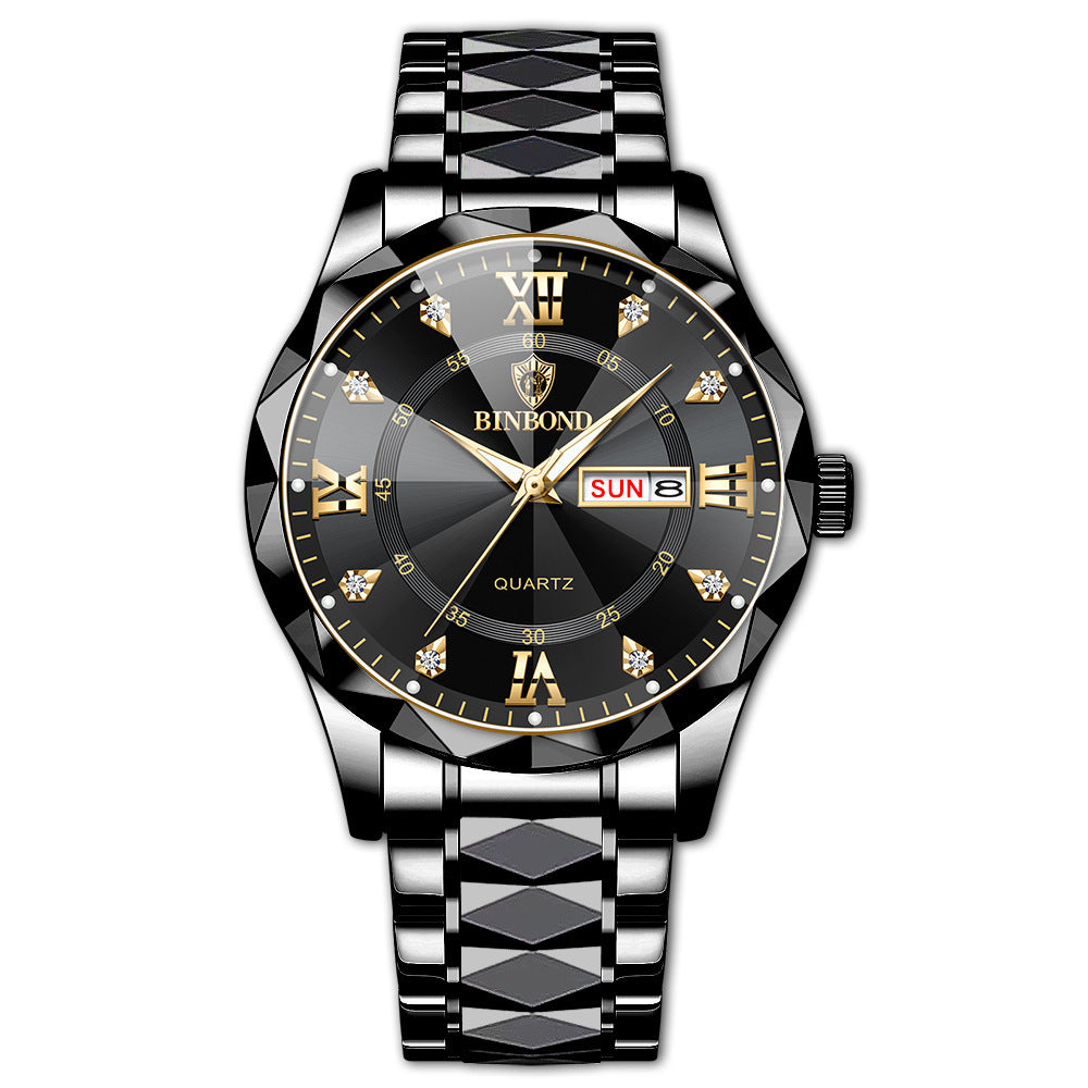 Waterproof Luminous Dual Calendar Watch Men's - 𝓢𝓱𝓸𝓹𝓵𝓮𝓬𝔂