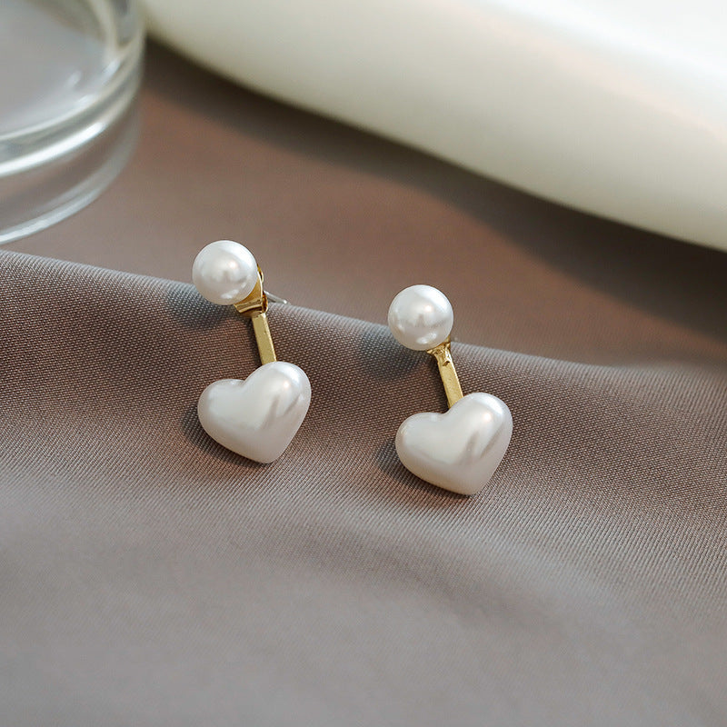 Simple Temperament Love Pearl Stud Earrings - 𝓢𝓱𝓸𝓹𝓵𝓮𝓬𝔂