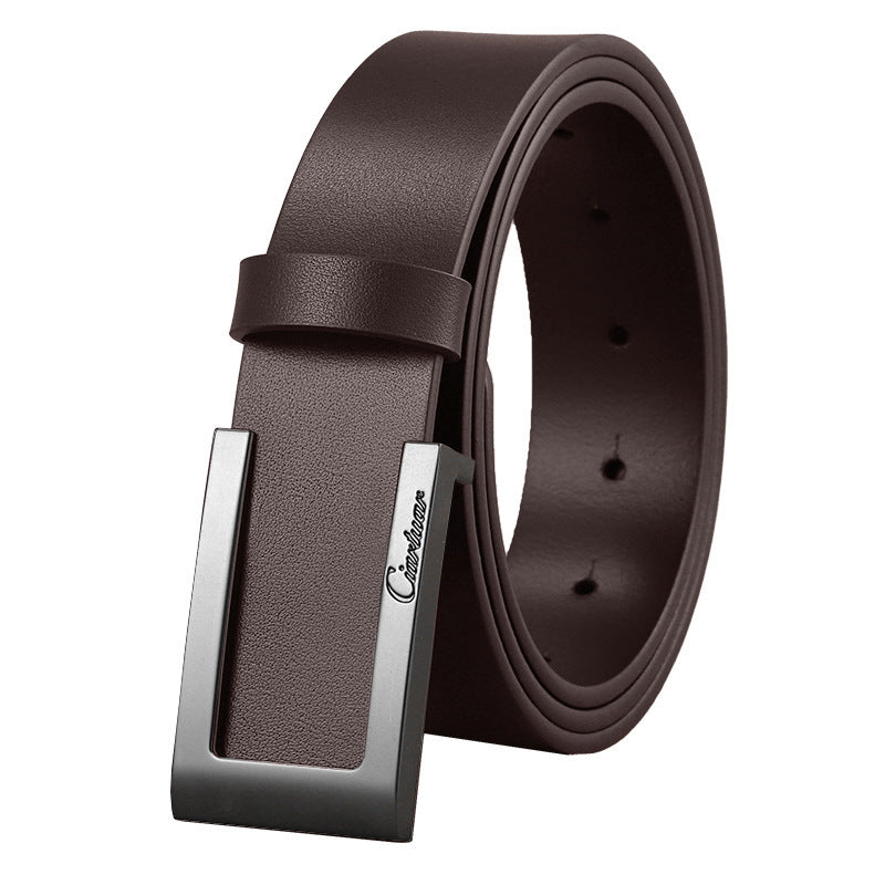 Fashion First Layer Cowhide Men's Casual Belt - 𝓢𝓱𝓸𝓹𝓵𝓮𝓬𝔂