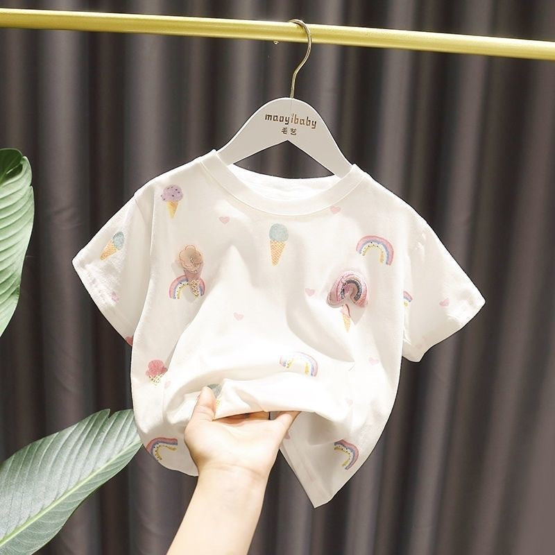 Thin Children's Summer Clothing Baby Summer Clothing Top - 𝓢𝓱𝓸𝓹𝓵𝓮𝓬𝔂