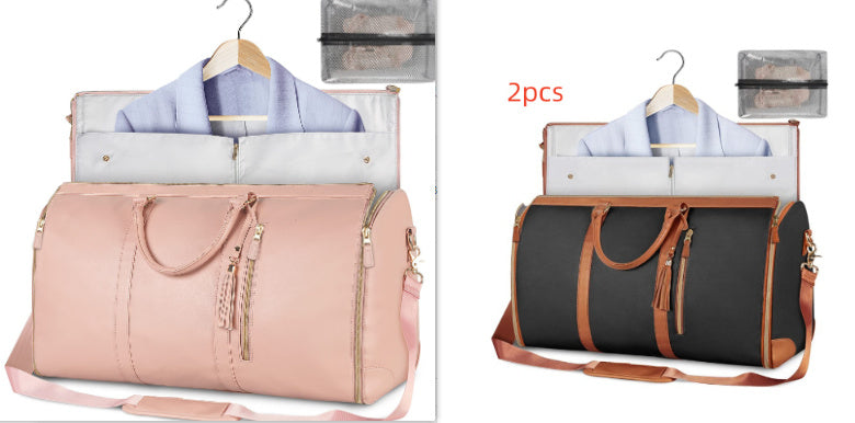 Large Capacity Travel Duffle Bag Women's Handbag Folding Suit Bag Waterproof Clothes Totes - 𝓢𝓱𝓸𝓹𝓵𝓮𝓬𝔂