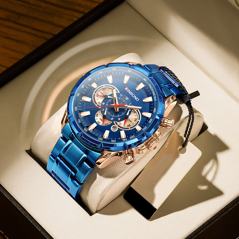 Tactical Motorcycle Waterproof Luminous Watch Timing Multi-Pointer - 𝓢𝓱𝓸𝓹𝓵𝓮𝓬𝔂