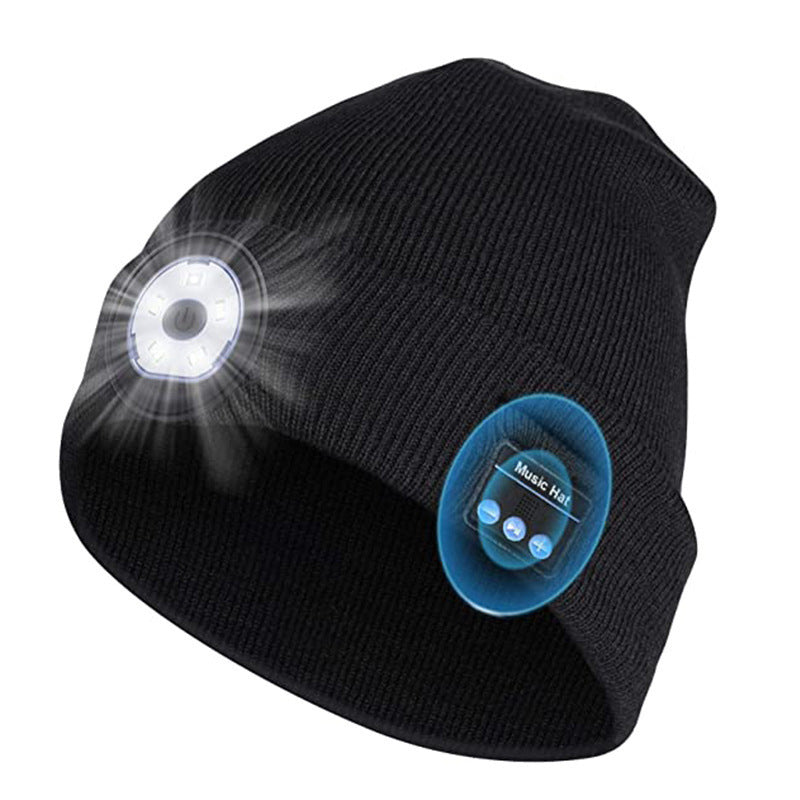 Bluetooth Headset Hat Led Luminous Wireless Music - 𝓢𝓱𝓸𝓹𝓵𝓮𝓬𝔂