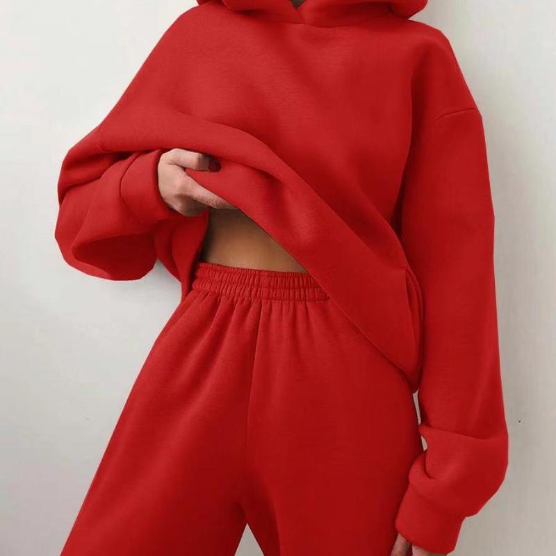 Women's Casual Hooded Sweater Two-piece Suit Clothes Hoodie Tracksuit - 𝓢𝓱𝓸𝓹𝓵𝓮𝓬𝔂