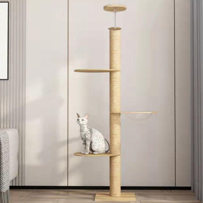 Solid Wood Column Cat Climbing Frame Toy - 𝓢𝓱𝓸𝓹𝓵𝓮𝓬𝔂