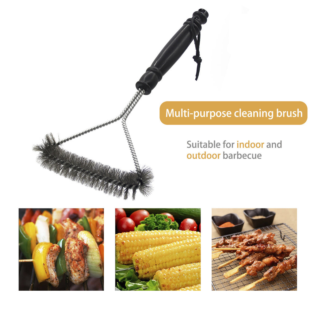 Barbecue Grill BBQ Brush Clean Tool Stainless Steel Wire Bristles Non-stick Cleaning Brushes - 𝓢𝓱𝓸𝓹𝓵𝓮𝓬𝔂