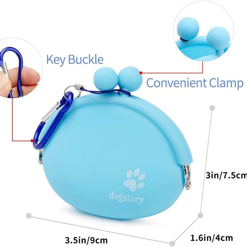 Silicone Pet Snack Bag Solid Color - 𝓢𝓱𝓸𝓹𝓵𝓮𝓬𝔂