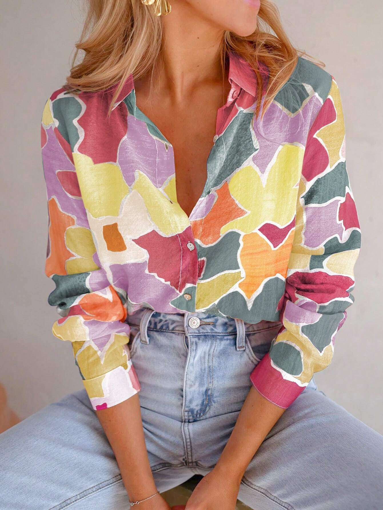 Women's Fashion Casual All-match Short-sleeved Shirt - 𝓢𝓱𝓸𝓹𝓵𝓮𝓬𝔂