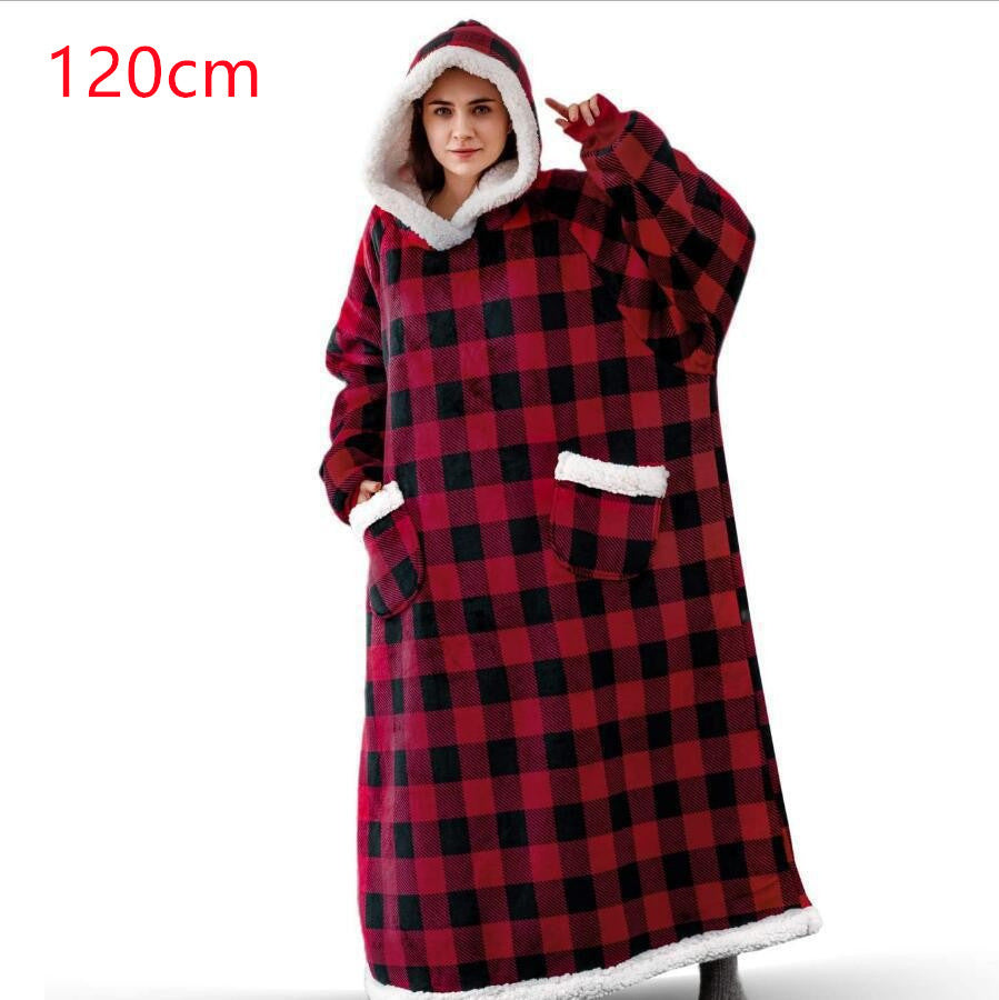 Winter TV Hoodie Blanket Winter Warm Home Clothes Women Men Oversized Pullover With Pockets - 𝓢𝓱𝓸𝓹𝓵𝓮𝓬𝔂