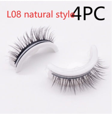 Reusable 3D Mink Lashes Natural False Eyelashes Self Adhesive Fake Glue Free Makeup Eyelash Extension Silk - 𝓢𝓱𝓸𝓹𝓵𝓮𝓬𝔂