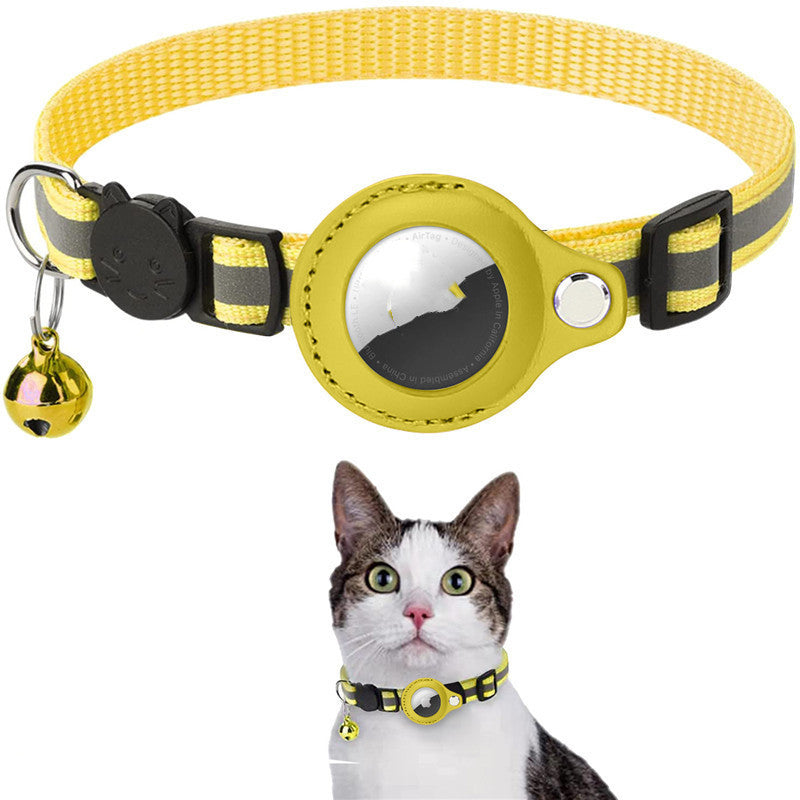 Reflective Collar Waterproof Holder Case For Airtag Air Tag Airtags Protective Cover Cat Dog Kitten Puppy Nylon Collar - 𝓢𝓱𝓸𝓹𝓵𝓮𝓬𝔂