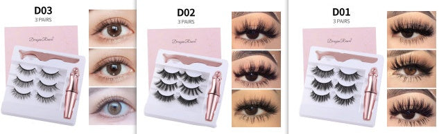 Natural Long Lasting Magnetic Liquid Eyeliner & Magnetic False Eyelashes & Tweezer Set Make up Set - 𝓢𝓱𝓸𝓹𝓵𝓮𝓬𝔂