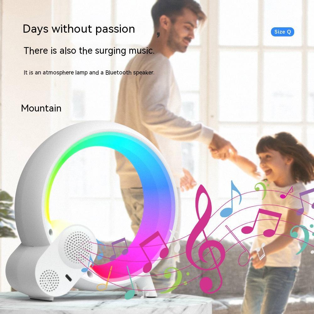 Creative Q Light Analog Sunrise Digital Display Alarm Clock Bluetooth Audio Intelligent Wake-up Q Colorful Atmosphere Light - 𝓢𝓱𝓸𝓹𝓵𝓮𝓬𝔂