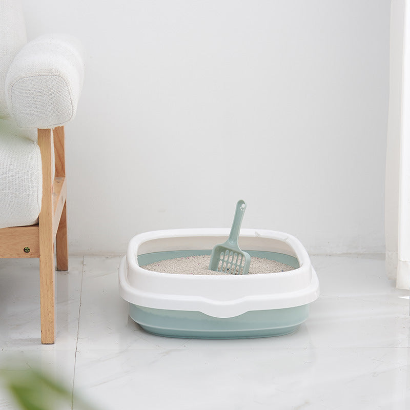 Pet Toilet Cat Litter Box with Scoop High Quality Anti-Splash Dog Plastic Toilet - 𝓢𝓱𝓸𝓹𝓵𝓮𝓬𝔂