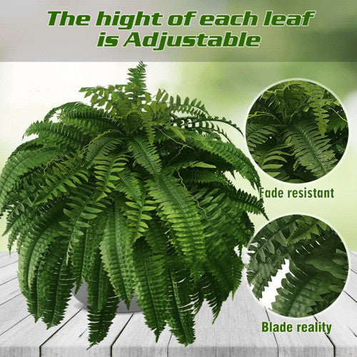 Artificial Fern Flower Arrangement Green Plant Plastic Crafts - 𝓢𝓱𝓸𝓹𝓵𝓮𝓬𝔂