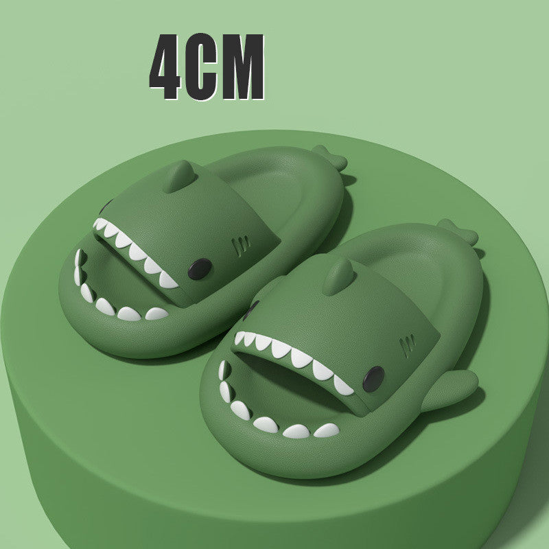 Adult's Slippers Indoor Outdoor Funny Shark Cartoon - 𝓢𝓱𝓸𝓹𝓵𝓮𝓬𝔂