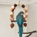 Wooden Parrot Swing Natural Log Bird Stand Pole Perched Wooden Mountain Parrot Toys - 𝓢𝓱𝓸𝓹𝓵𝓮𝓬𝔂
