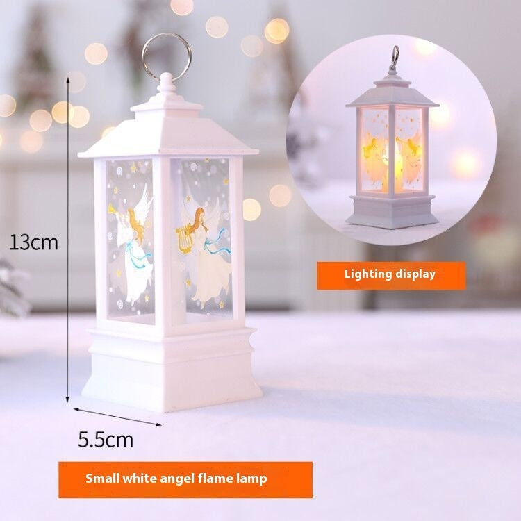 Christmas Portable Oil Lamp Santa Claus LED Night Lights Battery Powered Indoor Outdoor Hanging Lanterns Festive Party Decoration - 𝓢𝓱𝓸𝓹𝓵𝓮𝓬𝔂