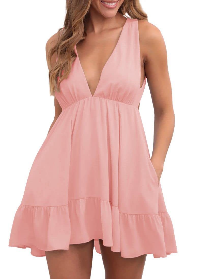 Backless Sleeveless Sling Dress Women - 𝓢𝓱𝓸𝓹𝓵𝓮𝓬𝔂