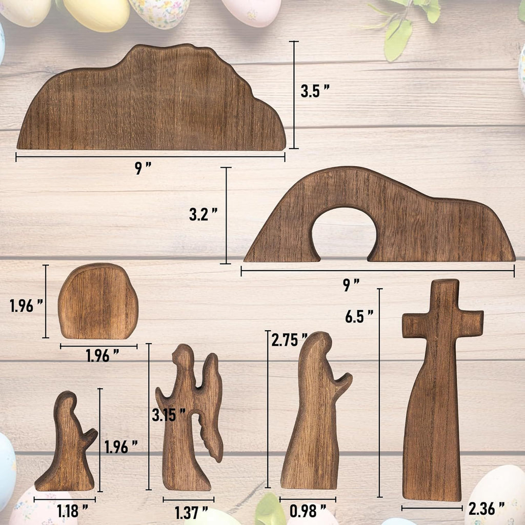 Cross Easter Site Wooden Decorative Desktop Ornaments - 𝓢𝓱𝓸𝓹𝓵𝓮𝓬𝔂