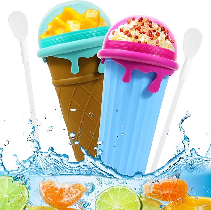 500ml Large Capacity Slushy Cup Summer Squeeze Homemade Juice Water Bottle Quick-Frozen Smoothie Sand Cup Pinch Fast Cooling Magic Ice Cream Slushy Maker Beker Kitchen Gadgets - 𝓢𝓱𝓸𝓹𝓵𝓮𝓬𝔂