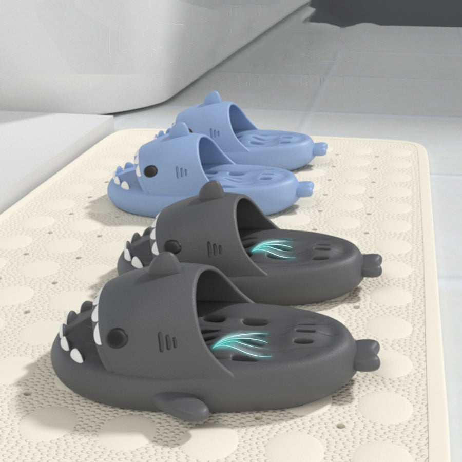 Shark Slippers With Drain Holes Shower Shoes For Women Quick Drying Eva Pool Shark Slides Beach Sandals With Drain Holes - 𝓢𝓱𝓸𝓹𝓵𝓮𝓬𝔂