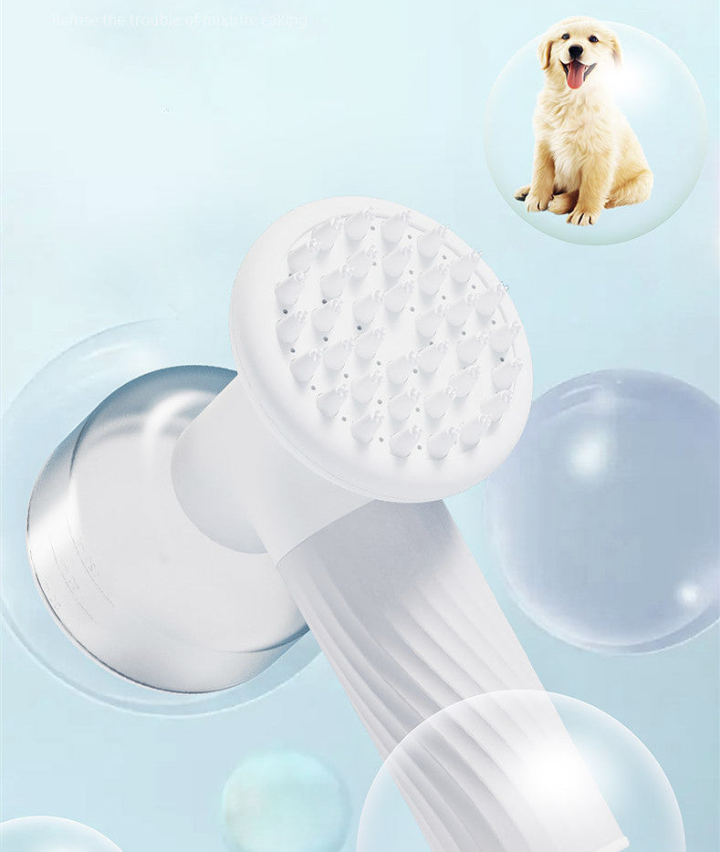 Automatic Foaming Dog Cat Bath Brush Dog Shampoo Brush With Soap Dispenser Electric Pet Grooming Massage Brush Pet Bath Brush Scrubber Comb For Dog Cat Pet Products - 𝓢𝓱𝓸𝓹𝓵𝓮𝓬𝔂